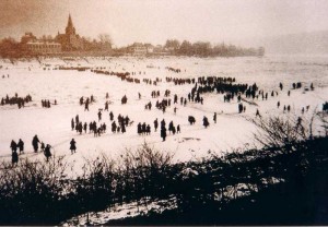 Der direkte Weg nach Unkel im Februar 1929