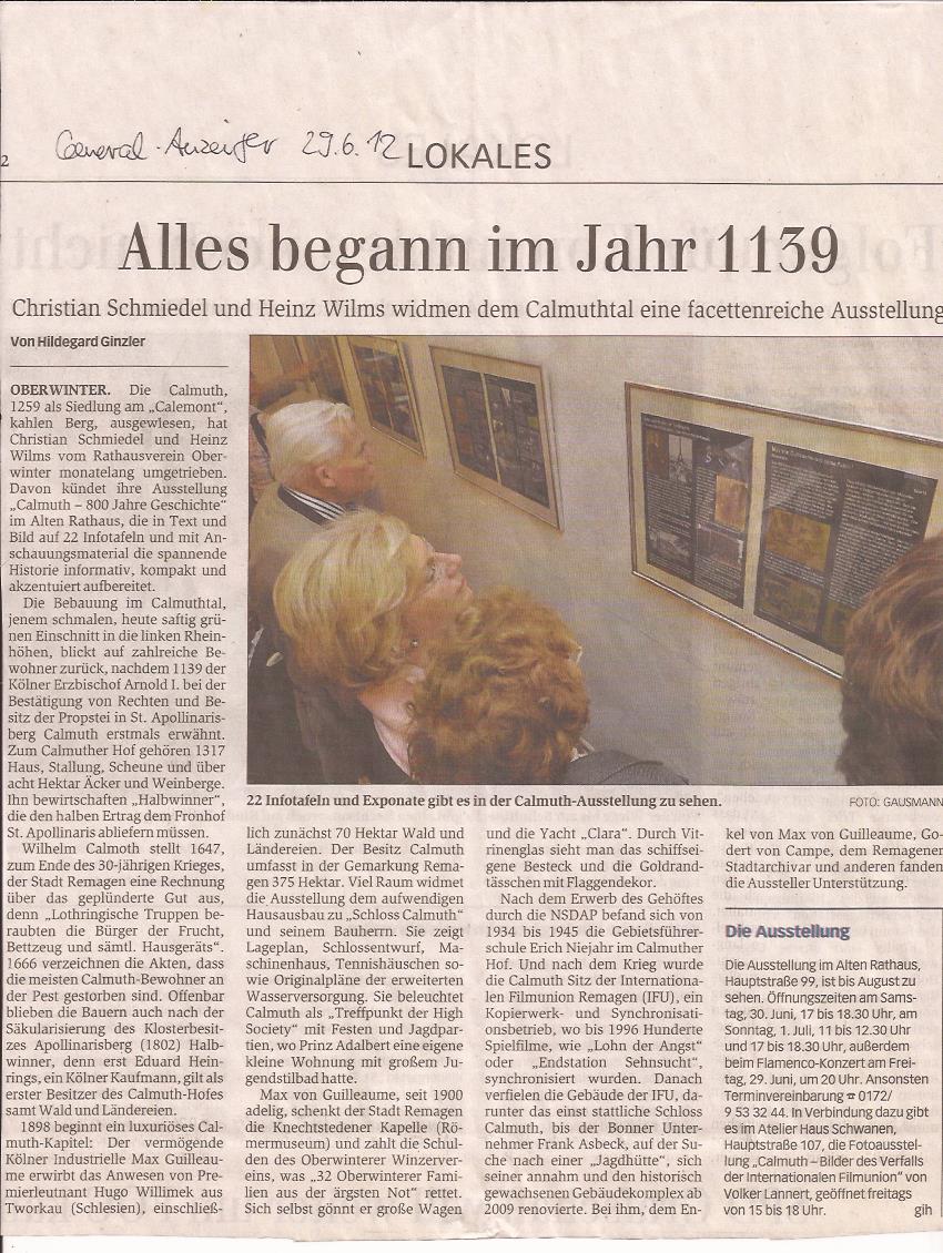 Alles begann im Jahr 1139