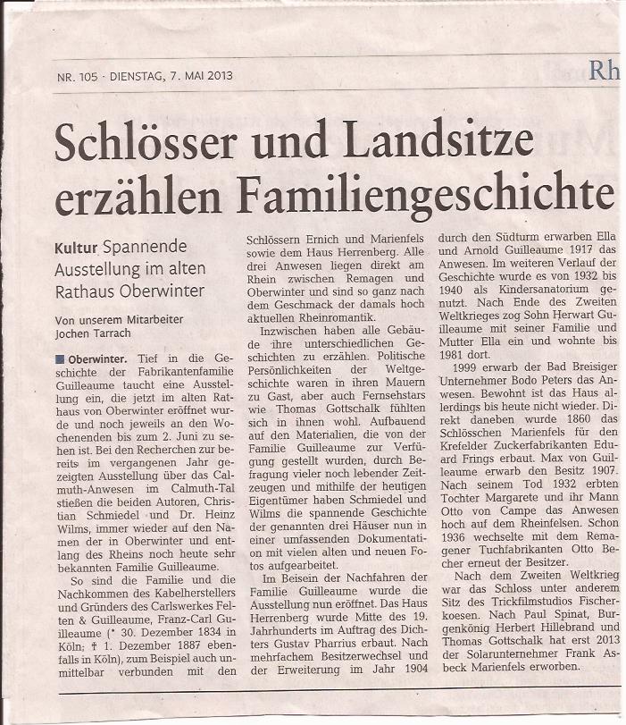 Schlösser und Landsitze erzählen Familiengeschichte