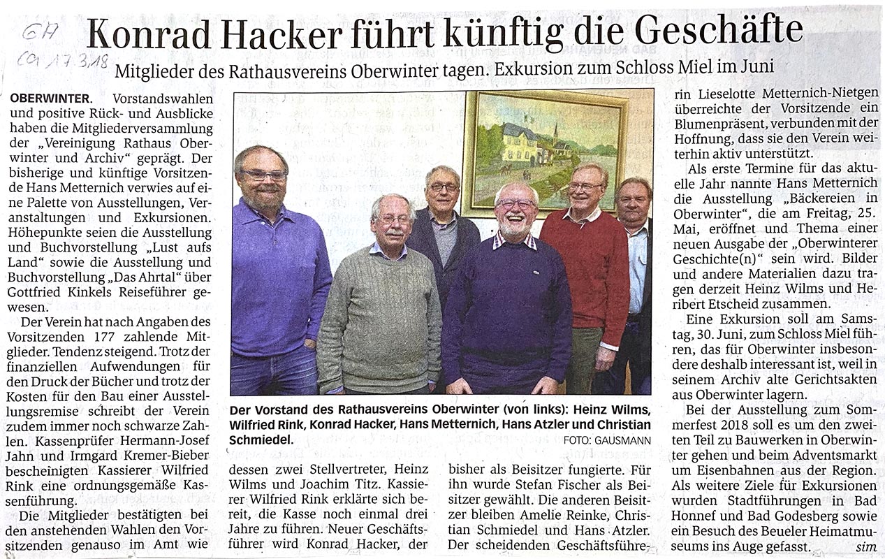 Konrad Hacker führt künftig die Geschäfte