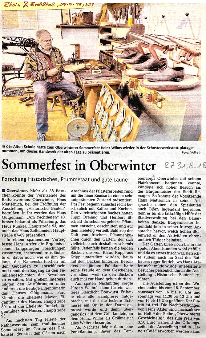 Sommerfest in Oberwinter