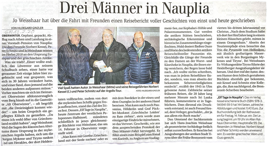 Drei Männer in Nauplia