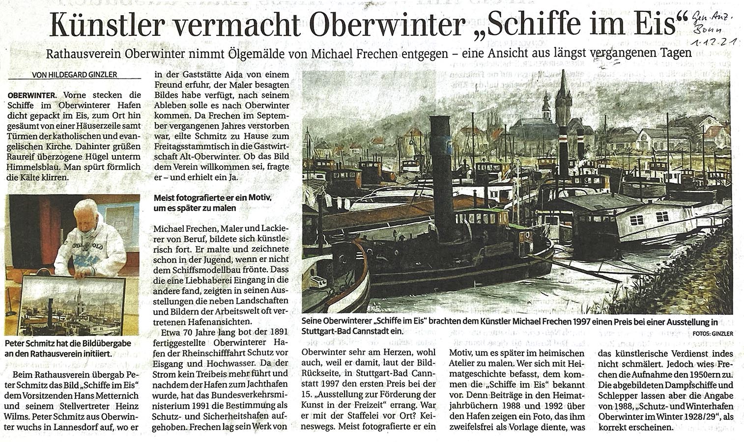 Künstler vermacht Oberwinter 