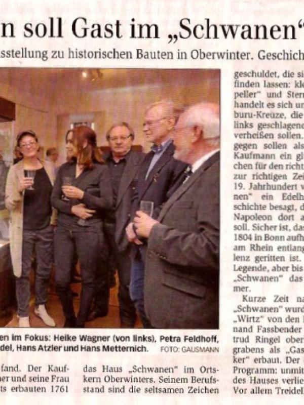 Ausstellung „Historische Bauten in Oberwinter 1