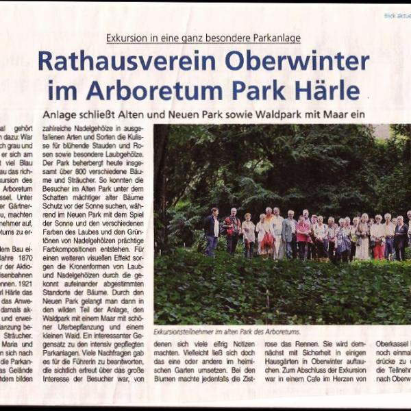 Exkursion zum Arboretum Park Härle