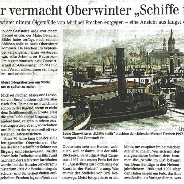 Künstler vermacht Oberwinter 