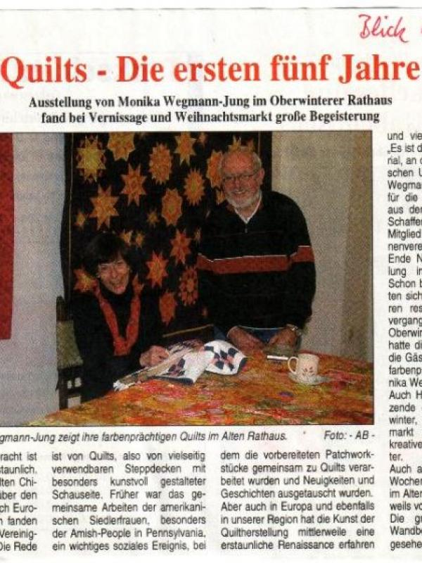 Quilts - die ersten fünf Jahre