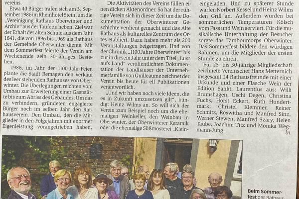 Rathausverein hat viele Ideen