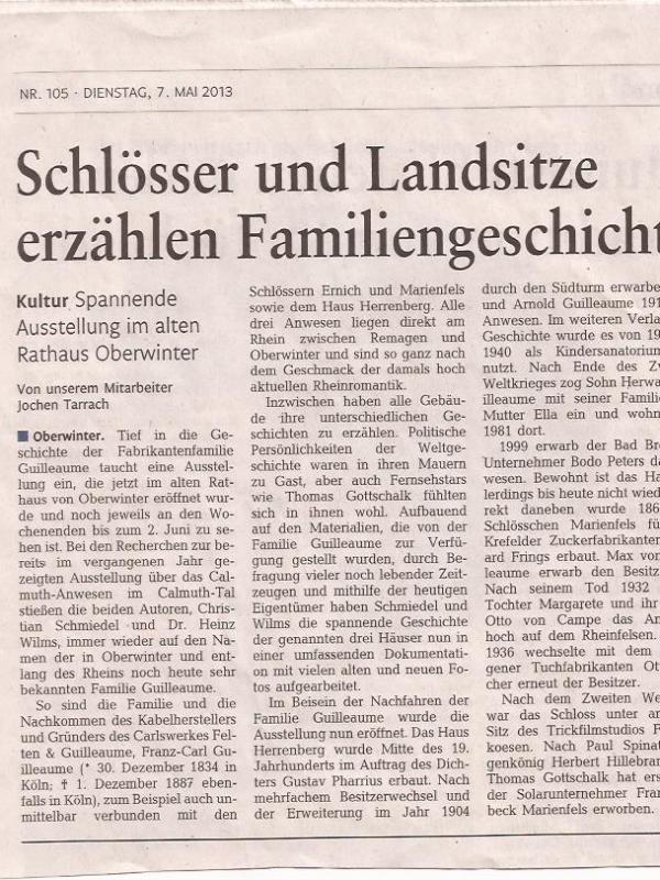 Schlösser und Landsitze erzählen Familiengeschichte